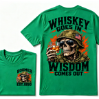 Boomer EST Custom Year | Whiskey Goes In Wisdom Comes Out Tee