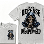 Gen X Custom EST Year | In My Defense I Was Left Unsupervised Tee