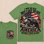 Boomer EST.Year Offroad Jeep T-Shirt | I May Be Old But I Got To See America Before It Went To Shit