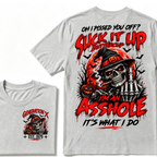 Oh I Pissed You Off Suck It Up Buttercup Gen X EST.Year Halloween Witch Skull Pumpkin Print T‑Shirt