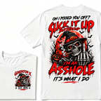 Oh I Pissed You Off Suck It Up Buttercup Gen X EST.Year Halloween Witch Skull Pumpkin Print T‑Shirt