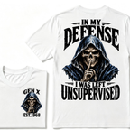 Gen X Custom EST Year | In My Defense I Was Left Unsupervised Tee