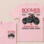 Boomer The Badass Generation Motorcycle rider Custom EST.Year T-shirts