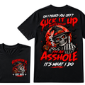 Oh I Pissed You Off Suck It Up Buttercup Gen X EST.Year Halloween Witch Skull Pumpkin Print T‑Shirt