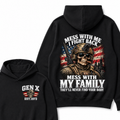Boomer Mess With Me I Fight Back Mess With My Family They'll Never Find Your Body Est. Year Hoodie