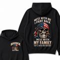 Boomer Mess With Me, I Fight Back Mess With My Family They'll Never Find Your Body Est. Year Hoodie