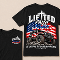 Custom Year Lifted Faith Jeep He Lifted Me Out Of The Mud And Mire Psalm 40:2 T-Shirts