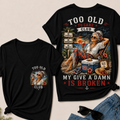 Women's "Too Old to Care Club – Out of Office. Good Times Only." V-Neck T-Shirt