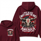 I May Be Old But I Got To See America Before It Went To Shit Boomer EST.Year Graphic Hoodie