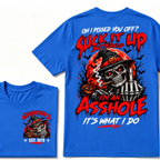 Oh I Pissed You Off Suck It Up Buttercup Gen X EST.Year Halloween Witch Skull Pumpkin Print T‑Shirt