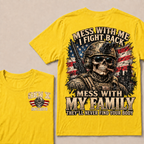 Boomer Mess With Me, I Fight Back Mess With My Family They'll Never Find Your Body Est. Year T-Shirt