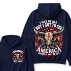 I May Be Old But I Got To See America Before It Went To Shit Boomer EST.Year Graphic Hoodie