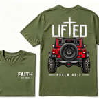Custom EST Year Lifted Faith Jeep 4x4 Christian Tee