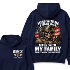 Boomer Mess With Me I Fight Back Mess With My Family They'll Never Find Your Body Est. Year Hoodie