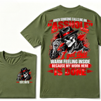 When Someone Calls Me Stubborn I Get This Warm Feeling Inside Because My Work Here Is Done EST.Year Fedora Skeleton Double Sided Print T-Shirt
