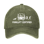 Forklift Certified Funny Hat