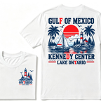 Gulf Of Mexico Kennedy Center Lake Ontario EAT.Year Retro Lighthouse Sailboat Graphic T-Shirt