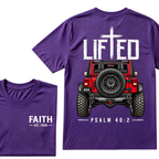 Custom EST Year Lifted Faith Jeep 4x4 Christian Tee