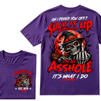 Oh I Pissed You Off Suck It Up Buttercup Gen X EST.Year Halloween Witch Skull Pumpkin Print T‑Shirt