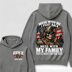 Boomer Mess With Me I Fight Back Mess With My Family They'll Never Find Your Body Est. Year Hoodie