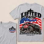 Custom Year Lifted Faith Jeep He Lifted Me Out Of The Mud And Mire Psalm 40:2 T-Shirts