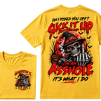 Oh I Pissed You Off Suck It Up Buttercup Gen X EST.Year Halloween Witch Skull Pumpkin Print T‑Shirt