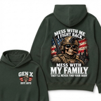 Boomer Mess With Me I Fight Back Mess With My Family They'll Never Find Your Body Est. Year Hoodie