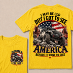 Boomer EST.Year Offroad Jeep T-Shirt | I May Be Old But I Got To See America Before It Went To Shit
