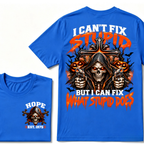 I Can't Fix Stupid But I Can Fix What Stupid Does EST.Year Reaper Skull Halloween T-Shirt，Halloween Tee