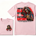I May Be Old But I What Was I Saying Even To Your Old Age And Gray Hairs I Am He Isaiah 46:4 Skeleton Custom EST Year Double Sided T-Shirt