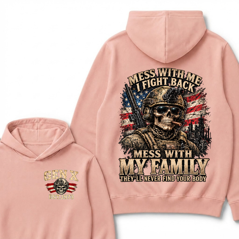 Boomer Mess With Me I Fight Back Mess With My Family They'll Never Find Your Body Est. Year Hoodie