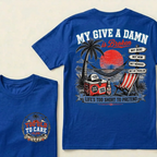 My Give A Damn Is Broken Beach Retro T-Shirt