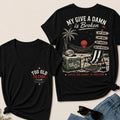 My Give A Damn Is Broken Too Old To Care Club V-Neck T-Shirt