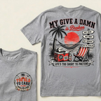 My Give A Damn Is Broken Beach Retro T-Shirt