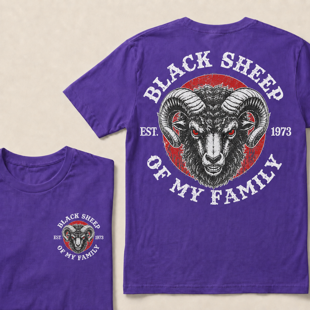 BLACK SHEEP OF MY FAMILY Custom Est.Year T-Shirt