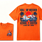 Gulf Of Mexico Kennedy Center Lake Ontario EAT.Year Retro Lighthouse Sailboat Graphic T-Shirt