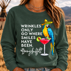 Wrinkles Only Go Where Smiles Have Been – Jimmy Buffett Tribute Sweatshirt