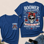 Custom Your Boomer Year The Badass Generation – Before All You Sissies Were Born V-Neck Tee