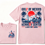 Gulf Of Mexico Kennedy Center Lake Ontario EAT.Year Retro Lighthouse Sailboat Graphic T-Shirt