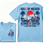 Gulf Of Mexico Kennedy Center Lake Ontario EAT.Year Retro Lighthouse Sailboat Graphic T-Shirt